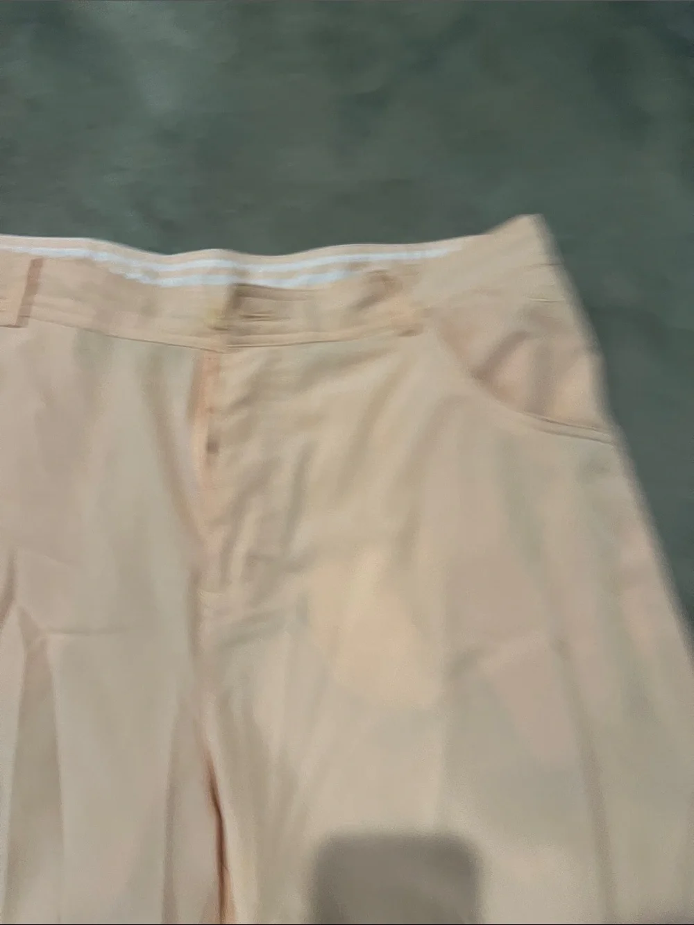 Men's Flat-Front Peach Cotton Shorts